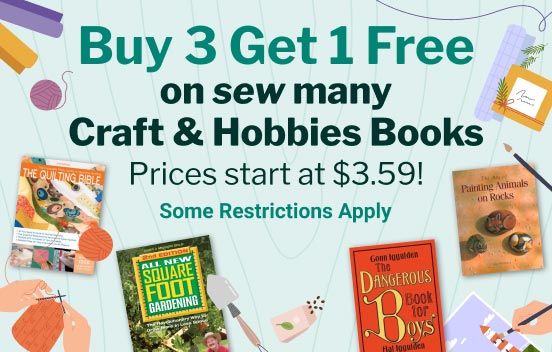 ThriftBooks Buy 3, Get 1 FREE on Crafts & Hobbies Books