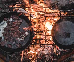 The Bean Queen's Cookbook in Camp Cooking + National Beans 'N' Franks Day = Chow Time!