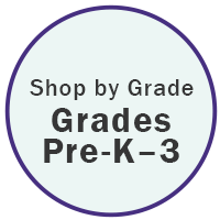 Shop by Grade - Grades Pre-K-3 in text on a circle