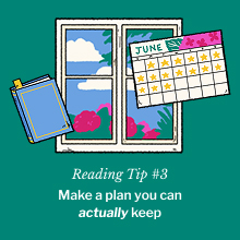 Reading challenge social graphic