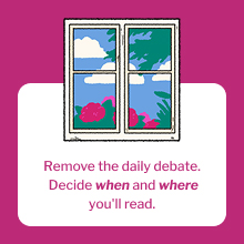 Reading challenge social graphic