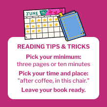 Reading challenge social graphic