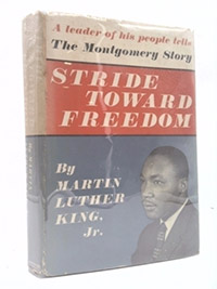 cover of Stride Toward Freedom book signed by Martin Luther King Jr.